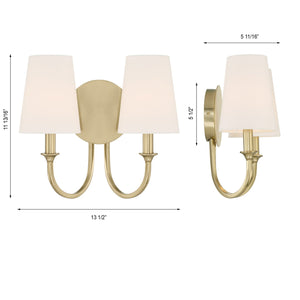 Payton 2 Light Black Forged Sconce PAY-922-BF