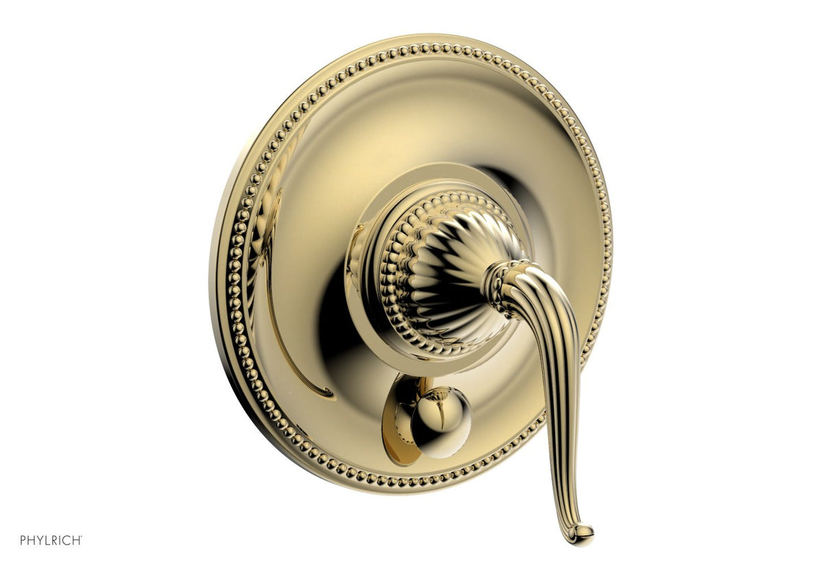 Phylrich PB2141TO-03U GEORGIAN & BARCELONA Pressure Balance Shower Plate with Diverter and Handle Trim Set PB2141TO - Polished Brass Uncoated