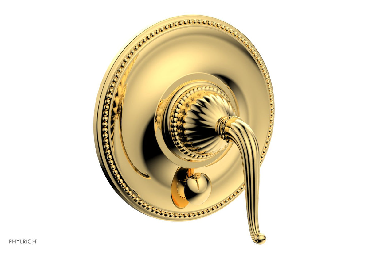 Phylrich PB2141TO-025 GEORGIAN & BARCELONA Pressure Balance Shower Plate with Diverter and Handle Trim Set PB2141TO - Polished Gold