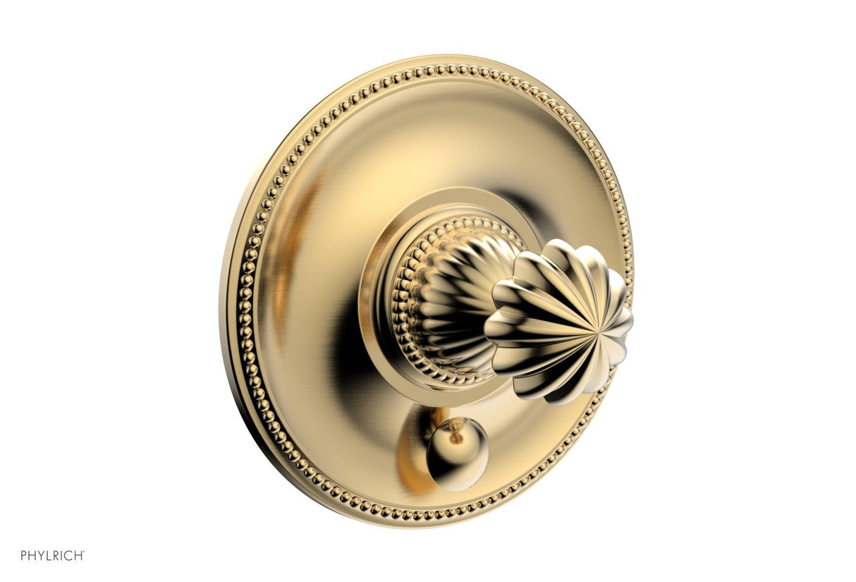 Phylrich PB2361TO-004 GEORGIAN & BARCELONA Pressure Balance Shower Plate with Diverter and Handle Trim Set PB2361TO - Satin Brass