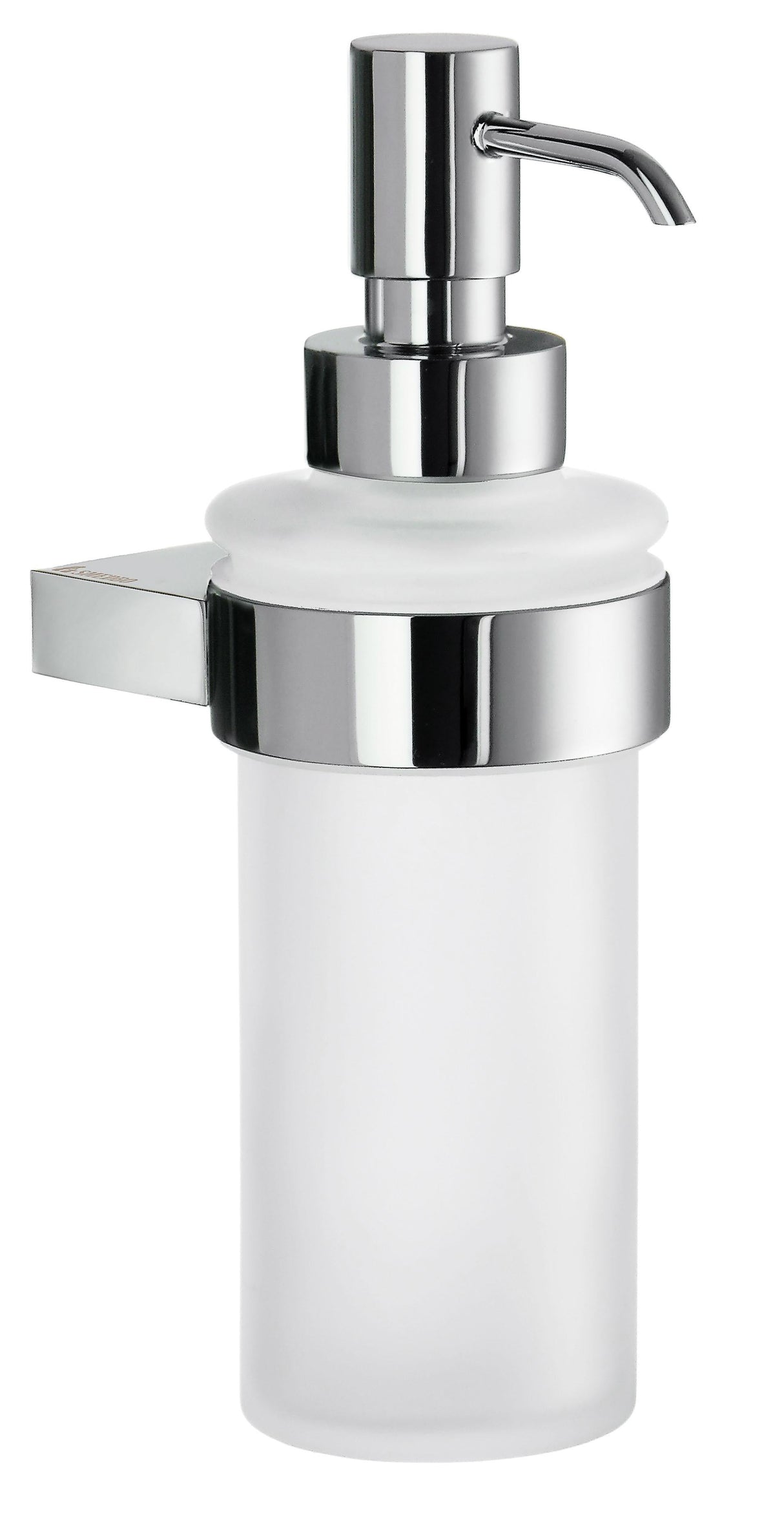 Smedbo Air Holder with Frosted Glass Soap Dispenser in Polished Chrome