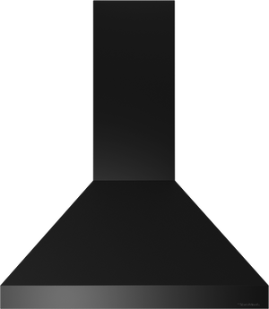 Vent-A-Hood PDAH14-K48 BC 48" Euro Wall Mount Range Hood with Ductless Ventilation (ARS), Black Carbide