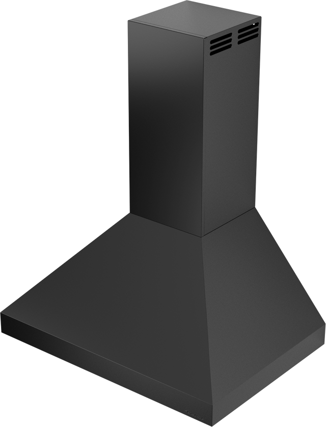 Vent-A-Hood PDAH14-K30 BL 30" Euro Wall Mount Range Hood with Ductless Ventilation (ARS), Black Satin