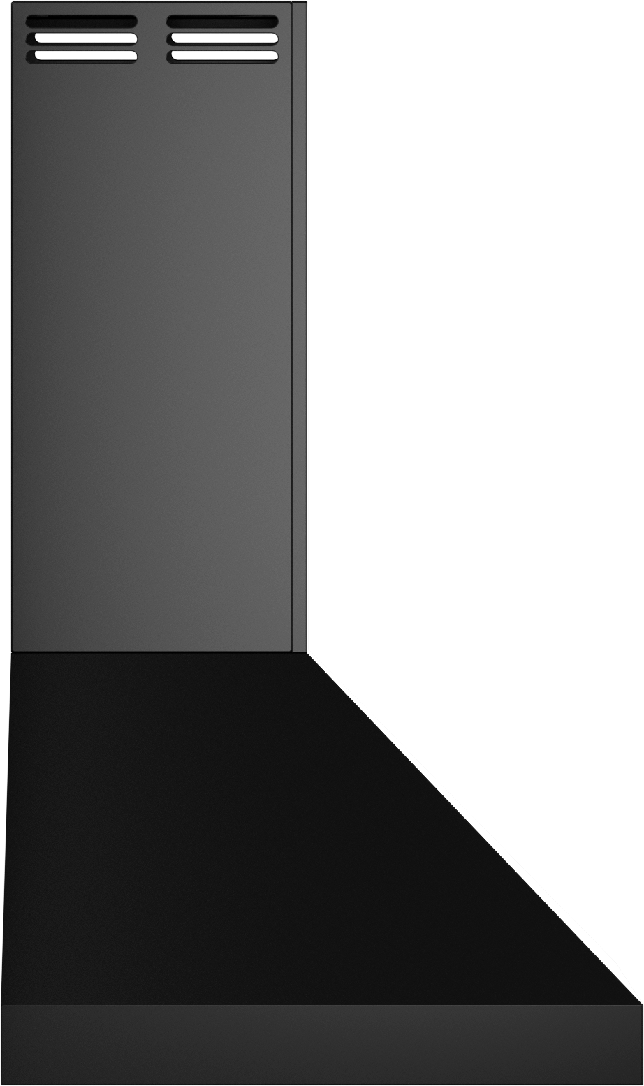 Vent-A-Hood PDAH14-K48 GS 48" Euro Wall Mount Range Hood with Ductless Ventilation (ARS), Gunsmoke