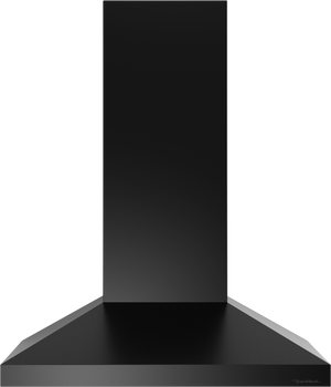 Vent-A-Hood PDAH7-K30 BL 30" Euro Wall Mount Range Hood with Compact Canopy, Ductless Ventilation (ARS), Black Satin