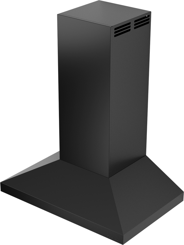 Vent-A-Hood PDAH7-K30 BC 30" Euro Wall Mount Range Hood with Compact Canopy, Ductless Ventilation (ARS), Black Carbide