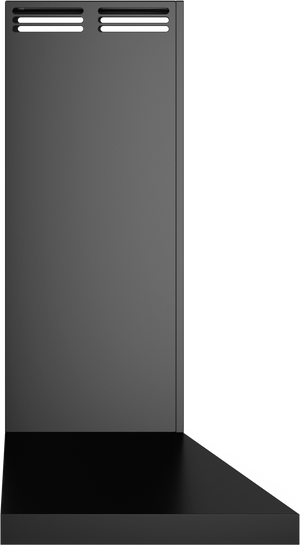 Vent-A-Hood PDAH7-K30 BL 30" Euro Wall Mount Range Hood with Compact Canopy, Ductless Ventilation (ARS), Black Satin