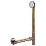 Made To Match PDTT2168 21-Inch Brass Toe Touch Tub Waste and Overflow, Brushed Nickel