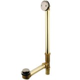 Made To Match PDTT2188 23-Inch Brass Toe Touch Tub Waste and Overflow, Brushed Nickel