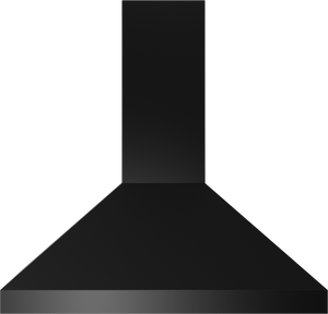 Vent-A-Hood PDH14-K42 BL 42" 250 CFM Euro Wall Mount Range Hood with Low-Profile Blower (V-Line), Black Satin