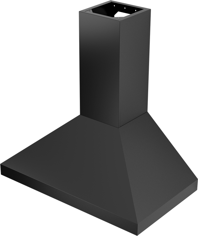 Vent-A-Hood PDH14-K48 BL 48" 250 CFM Euro Wall Mount Range Hood with Low-Profile Blower (V-Line), Black Satin