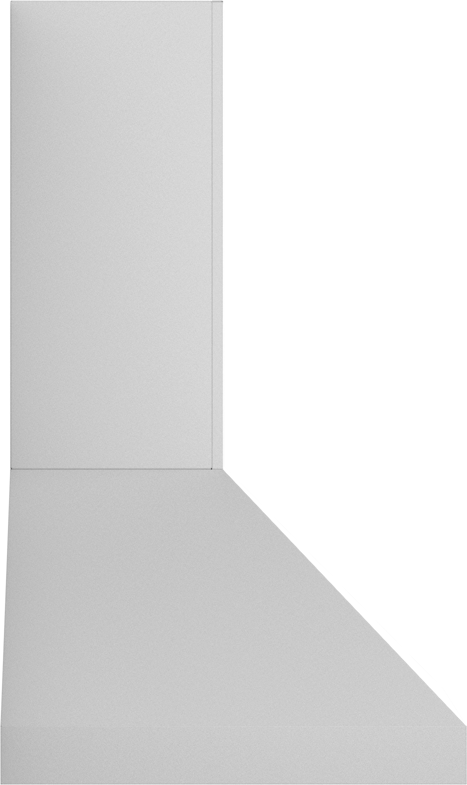 Vent-A-Hood PDH14-K42 BT 42" 250 CFM Euro Wall Mount Range Hood with Low-Profile Blower (V-Line), Biscuit