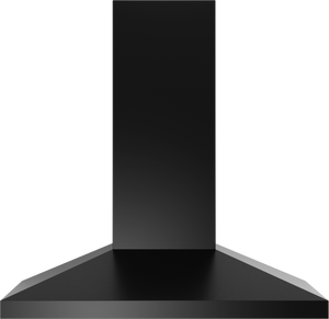 Vent-A-Hood PDH7-K30 BL 30" 250 CFM Euro Wall Mount Range Hood with Compact Canopy, Low-Profile Blower (V-Line), Black Satin