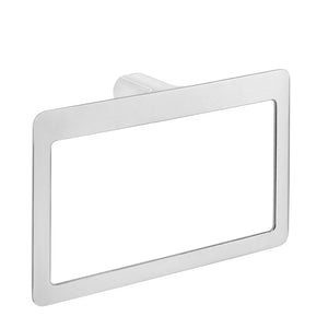 Modern Square Polished Chrome Towel Ring