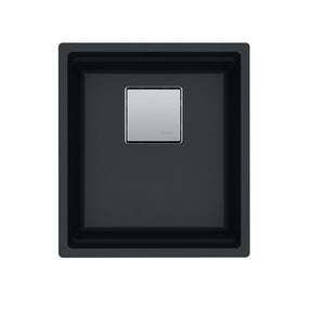 FRANKE PKG11014ONY Peak  16.1-in. x 18.1-in. Onyx Granite Undermount Single Bowl Bar/Prep Sink - PKG11014ONY In Onyx