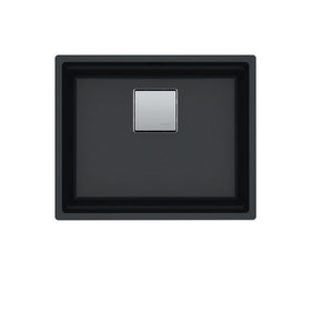 FRANKE PKG11020ONY Peak 22.1-in. x 18.1-in. Onyx Granite Undermount Single Bowl Kitchen Sink - PKG11020ONY In Onyx