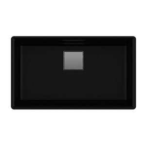 FRANKE PKG11031ONY Peak 32.0-in. x 18.8-in. Onyx Granite Undermount Single Bowl Kitchen Sink - PKG11031ONY In Onyx