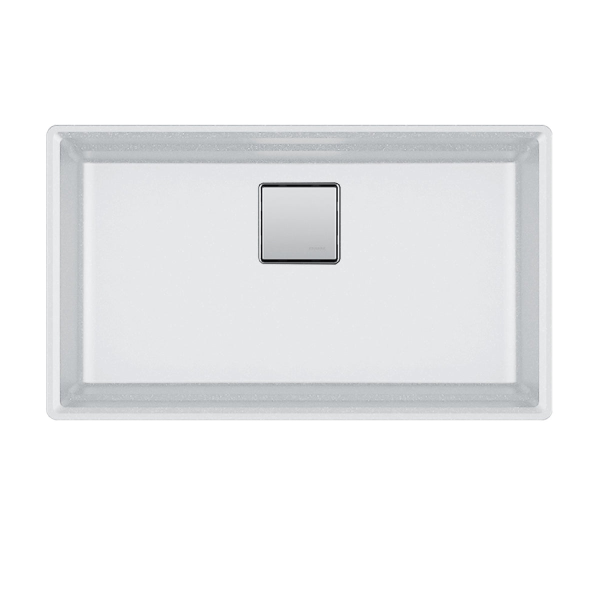 FRANKE PKG11031PWT Peak 32.0-in. x 18.8-in. Polar White Granite Undermount Single Bowl  Kitchen Sink - PKG11031PWT In Polar White