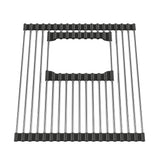 FRANKE PKG14-36RM 11.1-in.  x 13.5-in. Stainless Steel Bottom Roller Mat for Peak PKG11014 Sinks In Stainless Steel