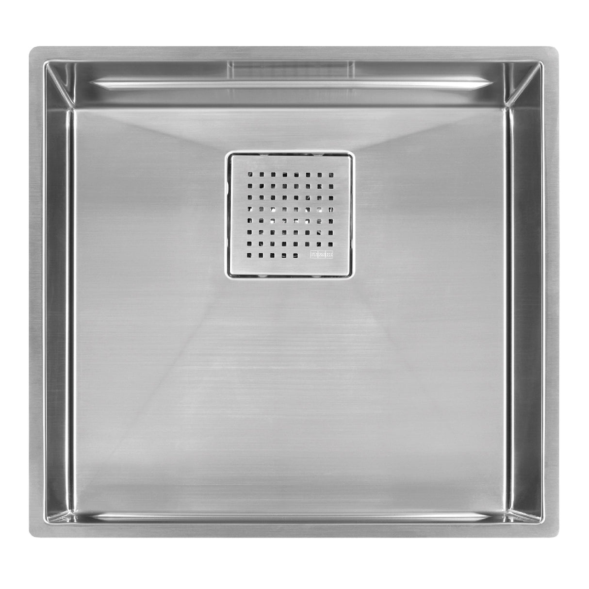FRANKE PKX11018 Peak 19-in. x 18-in. 16 Gauge Stainless Steel Undermount Single Bowl Kitchen Sink - PKX11018 In Diamond