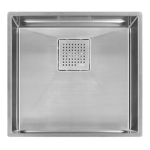 FRANKE PKX11018 Peak 19-in. x 18-in. 16 Gauge Stainless Steel Undermount Single Bowl Kitchen Sink - PKX11018 In Diamond