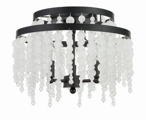 Poppy 3 Light Forged Bronze Semi Flush Mount POP-A5073-FB