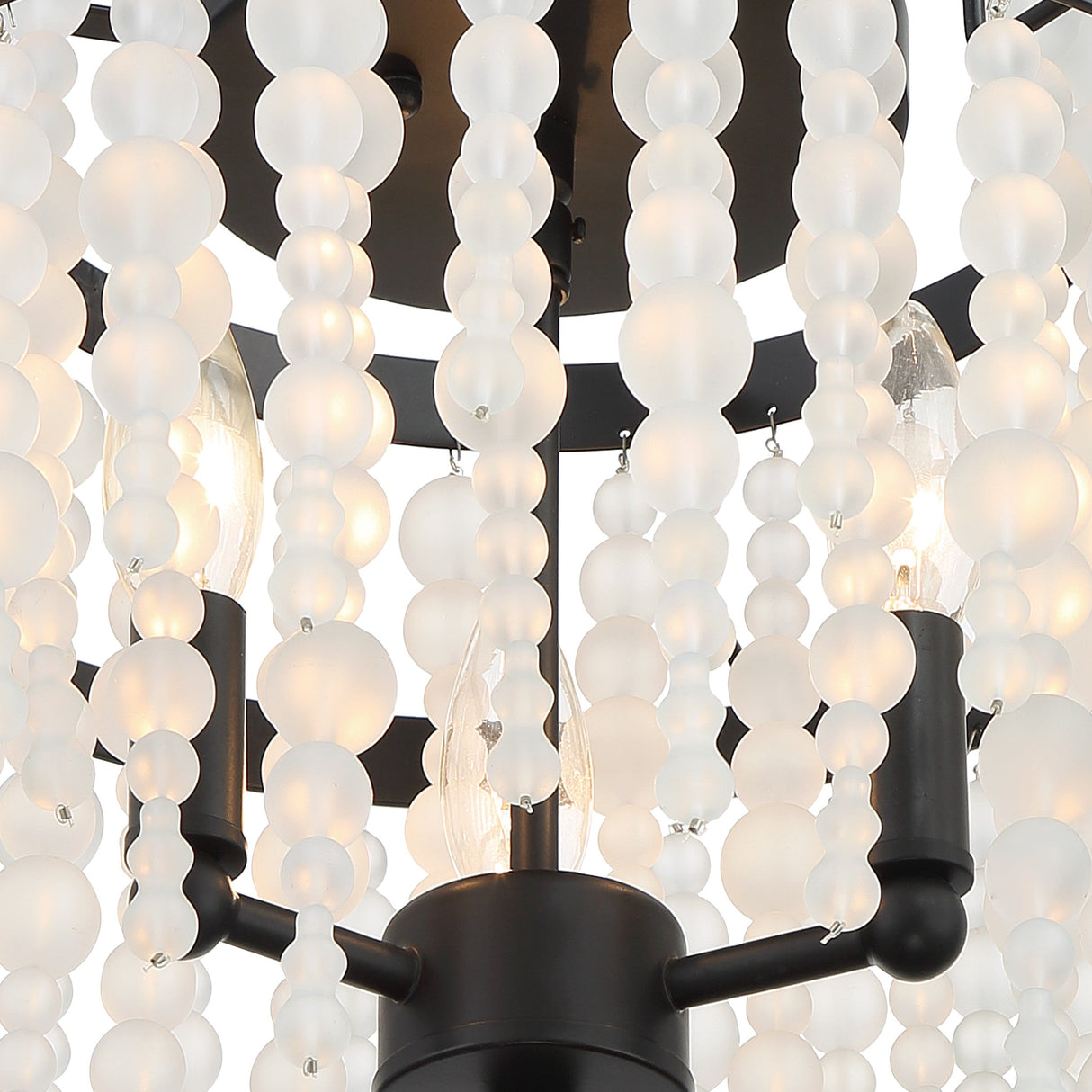 Poppy 3 Light Forged Bronze Semi Flush Mount POP-A5073-FB