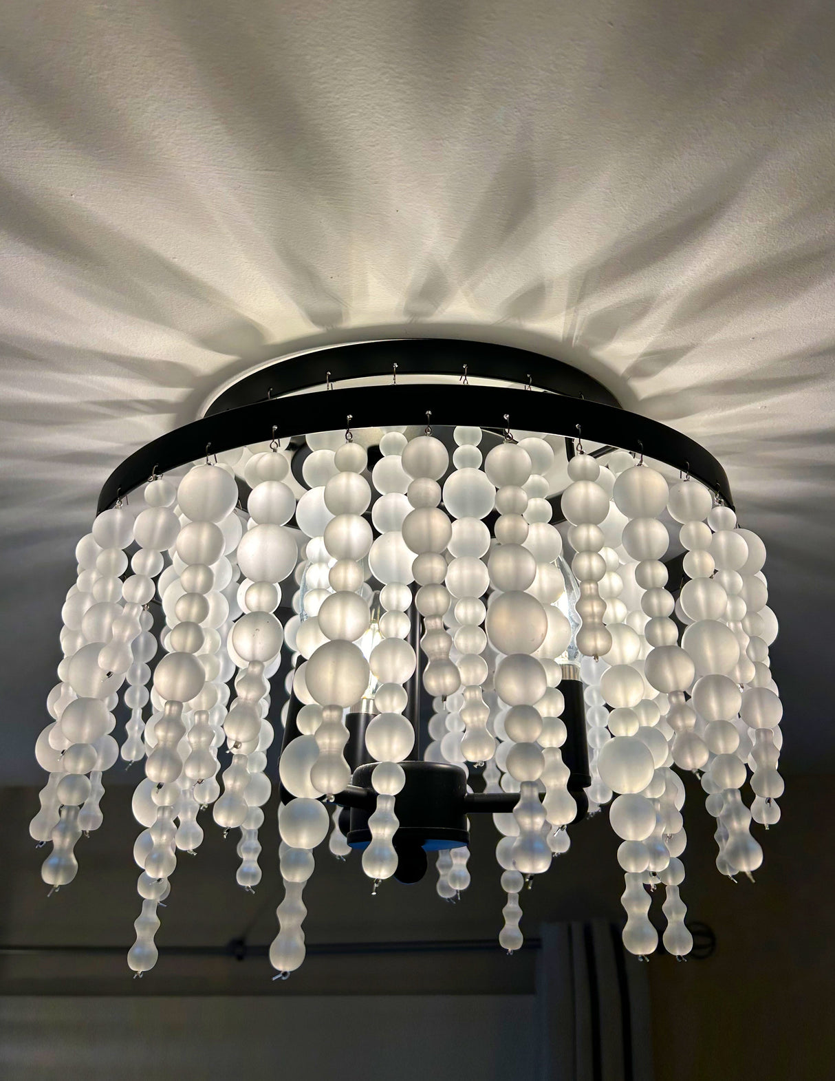 Poppy 3 Light Forged Bronze Semi Flush Mount POP-A5073-FB