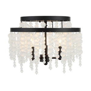Poppy 3 Light Forged Bronze Semi Flush Mount POP-A5073-FB