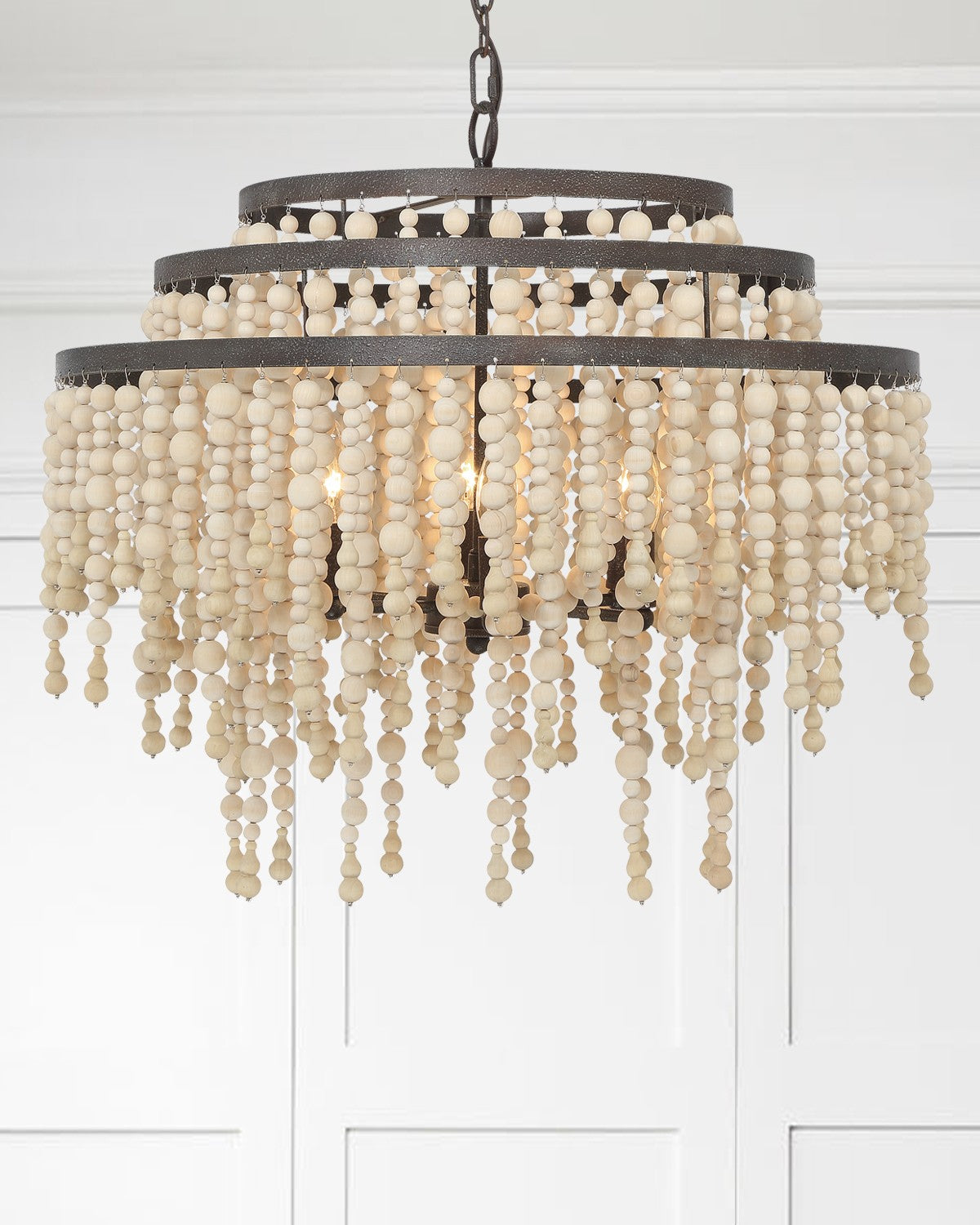 Poppy 6 Light Forged Bronze Chandelier POP-A5076-FB