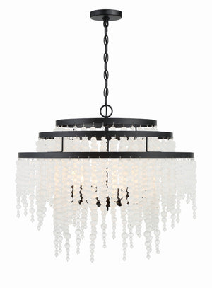 Poppy 6 Light Forged Bronze Chandelier POP-A5076-FB
