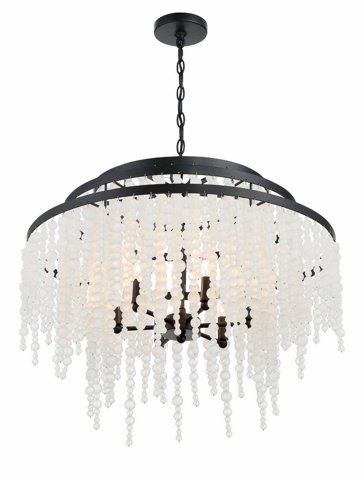 Poppy 6 Light Forged Bronze Chandelier POP-A5076-FB