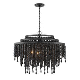 Poppy 6 Light Forged Bronze Chandelier POP-A5076-FB