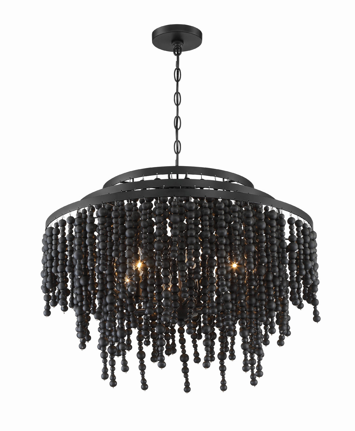 Poppy 6 Light Forged Bronze Chandelier POP-A5076-FB