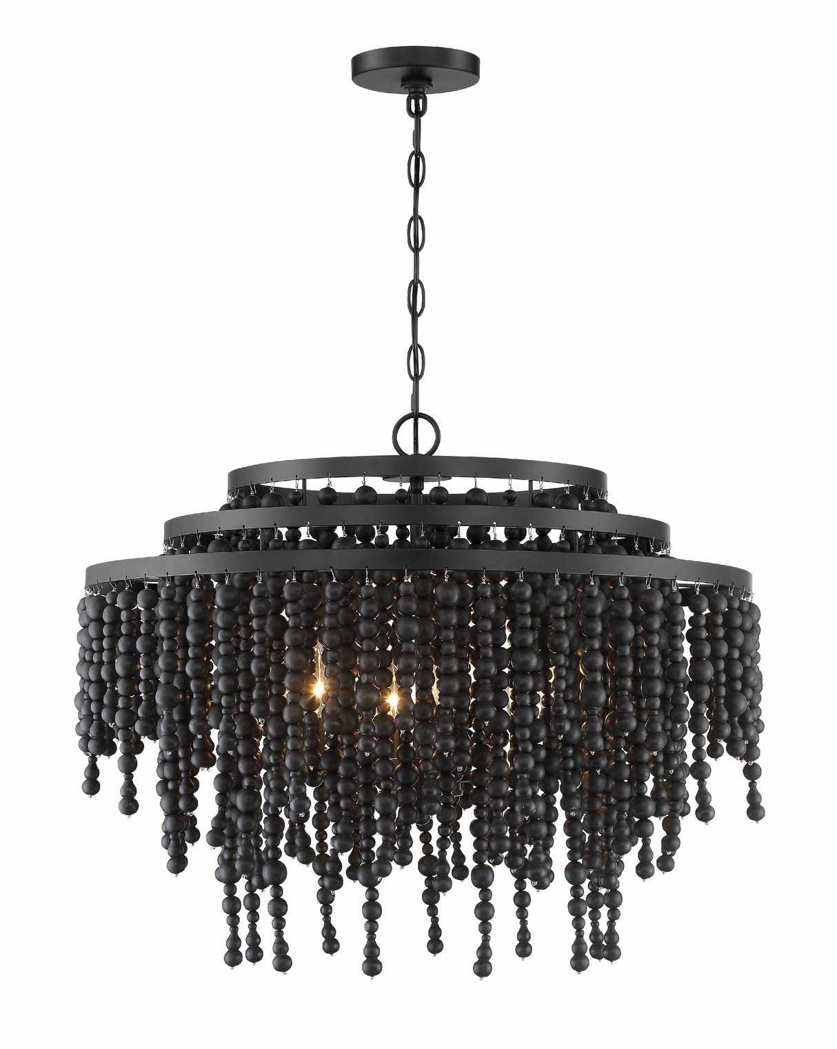 Poppy 6 Light Forged Bronze Chandelier POP-A5076-FB