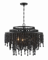 Poppy 6 Light Forged Bronze Chandelier POP-A5076-FB