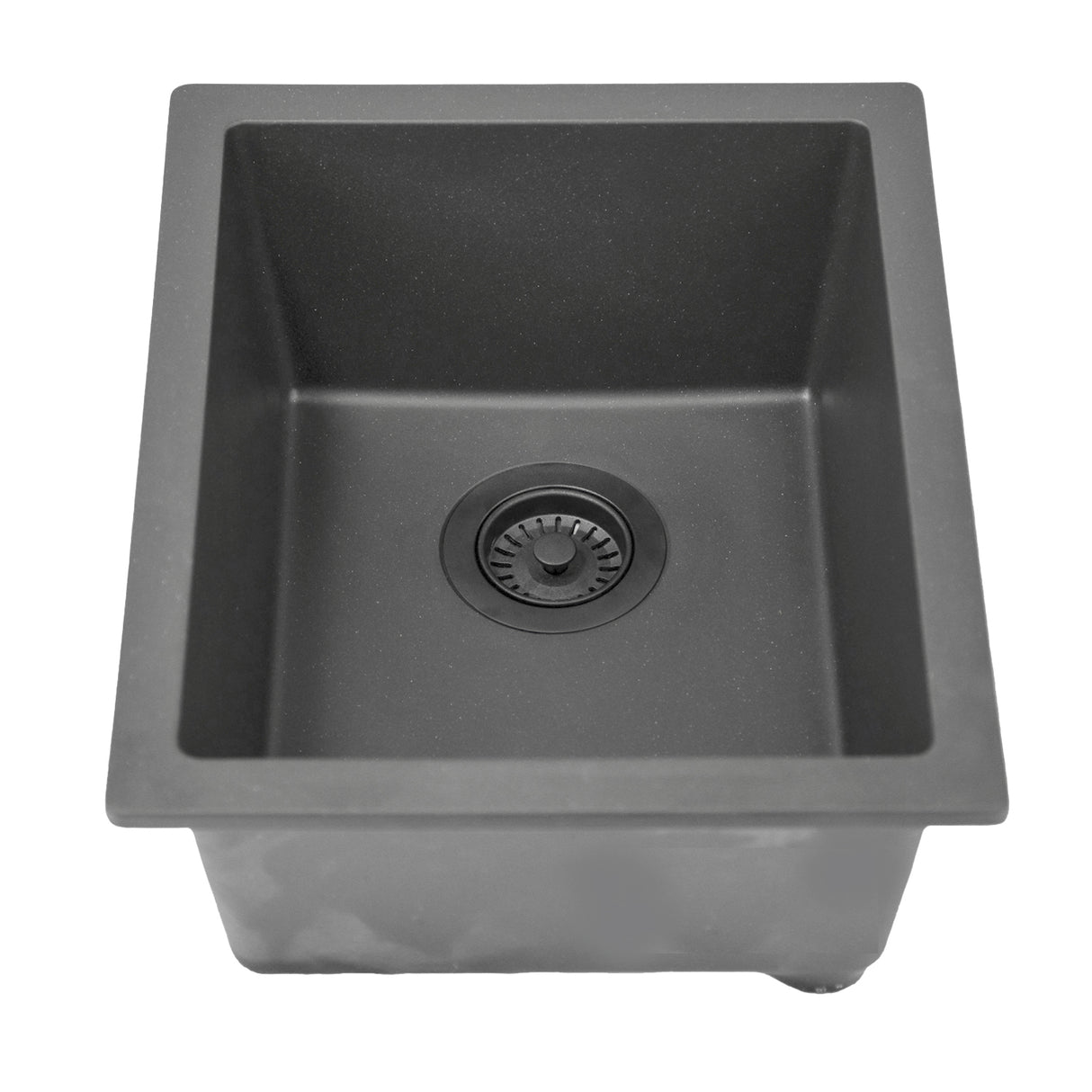 Nantucket Sinks Single Bowl Dual-mount Granite Composite Bar-Prep Sink Titanium