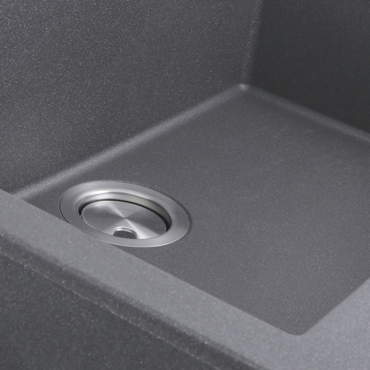 Nantucket Sinks Single Bowl Dual-mount Granite Composite Kitchen Sink Titanium