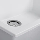Nantucket Sinks Single Bowl Dual-mount Granite Composite Kitchen Sink White