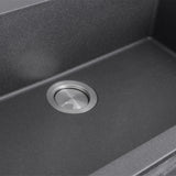 Nantucket Sinks 33-inch Dual-mount Granite Composite Sink in Black