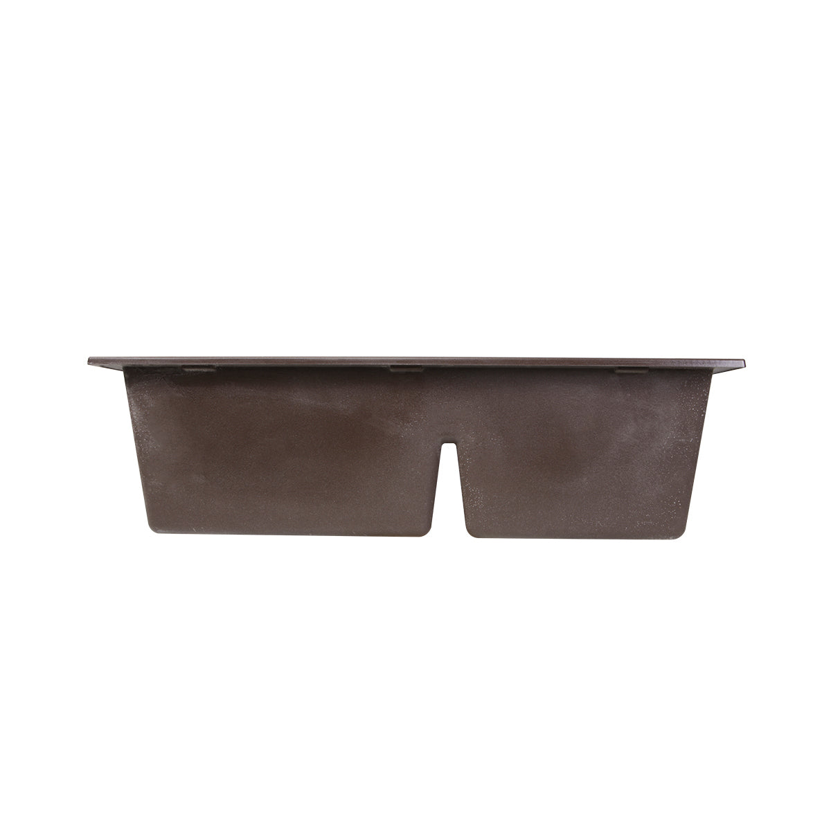 Nantucket Sinks 60/40 Double Bowl Dual-mount Granite Composite Brown