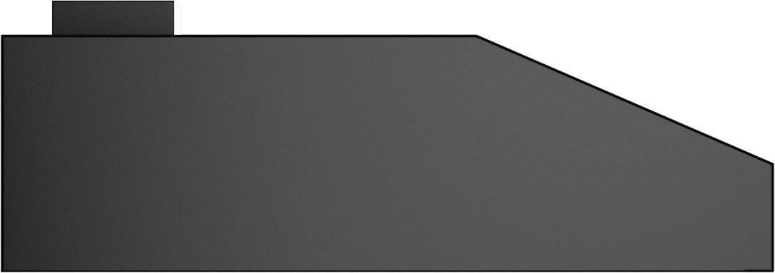 Vent-A-Hood PRH6-K42 BC 42" 250 CFM Professional Under Cabinet Range Hood with Low-Profile Blower (V-Line), Black Carbide