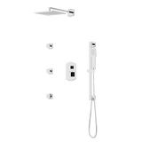 Artos Transitional Thermostatic Shower Trim Kit with Wall Mount Shower Head, Hand Shower on Slide Bar, Body Jets in Chrome – PS126CH