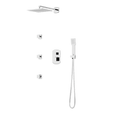 Artos Transitional Thermostatic Shower Trim Kit with Wall Mount Shower Head, Hand Shower, Body Jets in Chrome – PS130CH