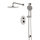 Artos Opera Thermostatic Shower Trim Kit with Hand Shower on Slide Bar in Brushed Nickel – Wide Control Trim Style – PS136BN