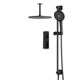 Artos Harmony Thermostatic Shower Trim Kit with Hand Shower on Slide Bar in Matte Black – 8" Shower Head Size – PS136W8TRBK