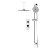 Artos Harmony Thermostatic Shower Trim Kit with Hand Shower on Slide Bar in Chrome – 8" Shower Head Size – PS136C8TRCH