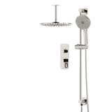Artos Harmony Thermostatic Shower Trim Kit with Hand Shower on Slide Bar in Polished Nickel – 8" Shower Head Size – PS136W8TRPN