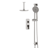 Artos Harmony Thermostatic Shower Trim Kit with Hand Shower on Slide Bar in Brushed Nickel – 10" (standard) Shower Head Size – PS136C10TRBN