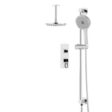Artos Harmony Thermostatic Shower Trim Kit with Hand Shower on Slide Bar in Chrome – 8" Shower Head Size – PS136C8TRCH